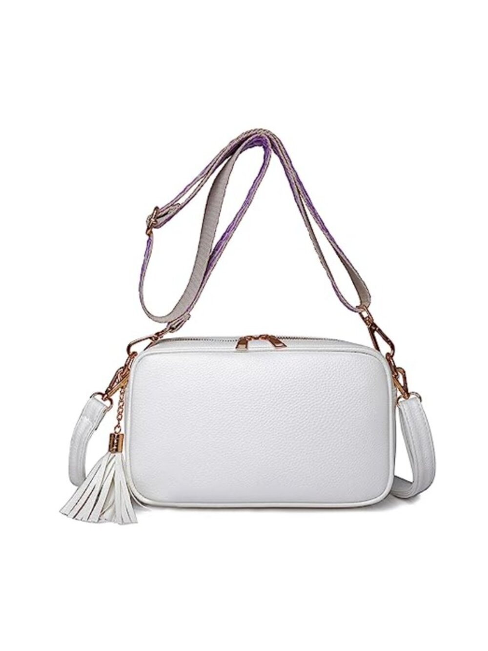 FANDARE PU Leather Crossbody Bag Ultra-Light Bucket Shoulder Bag